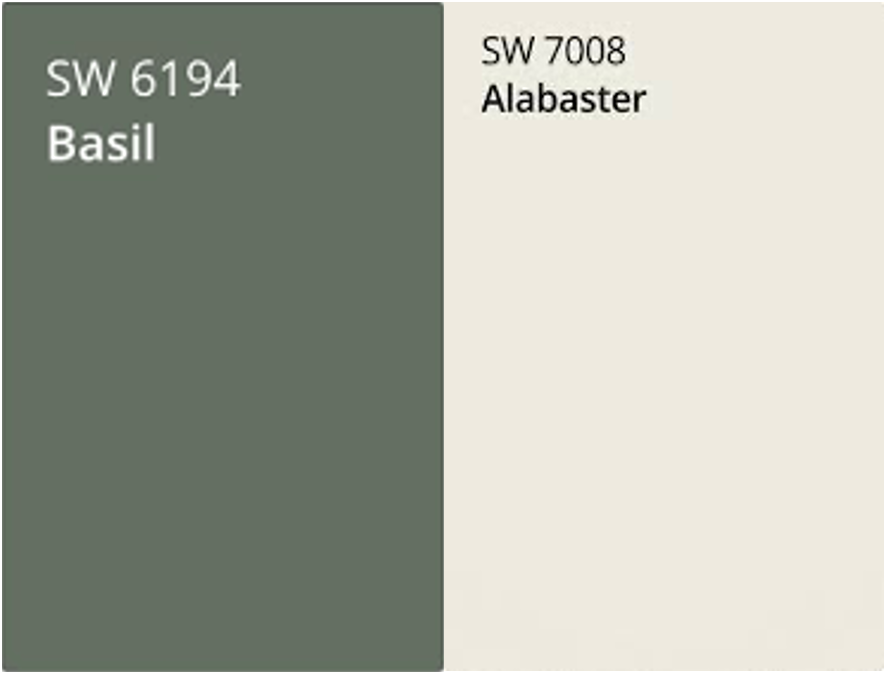 Picture of Woodland themed Sherwin Williams paint colors. 