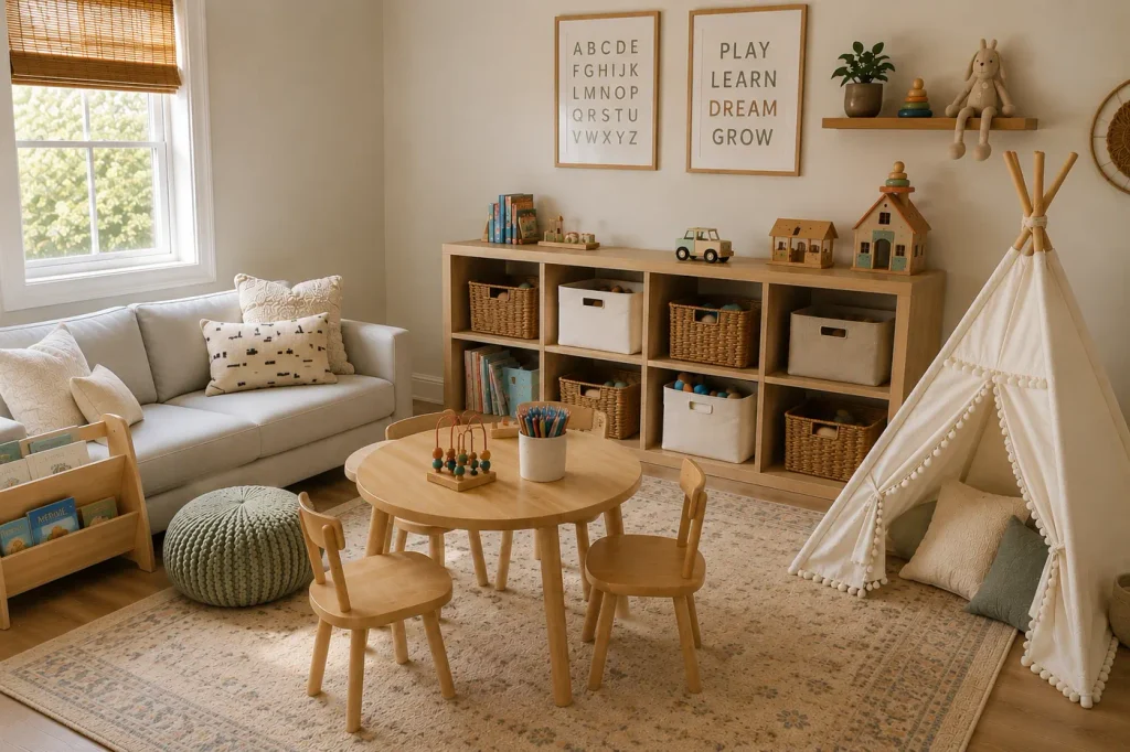 Decluttering playroom 