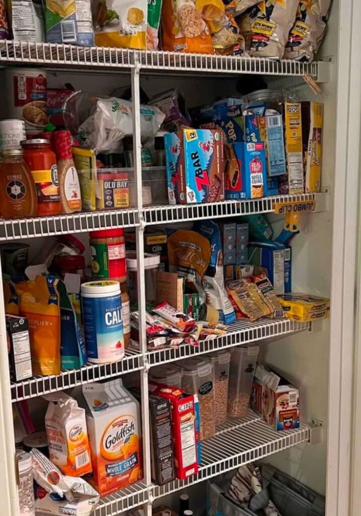 Disorganized pantry
