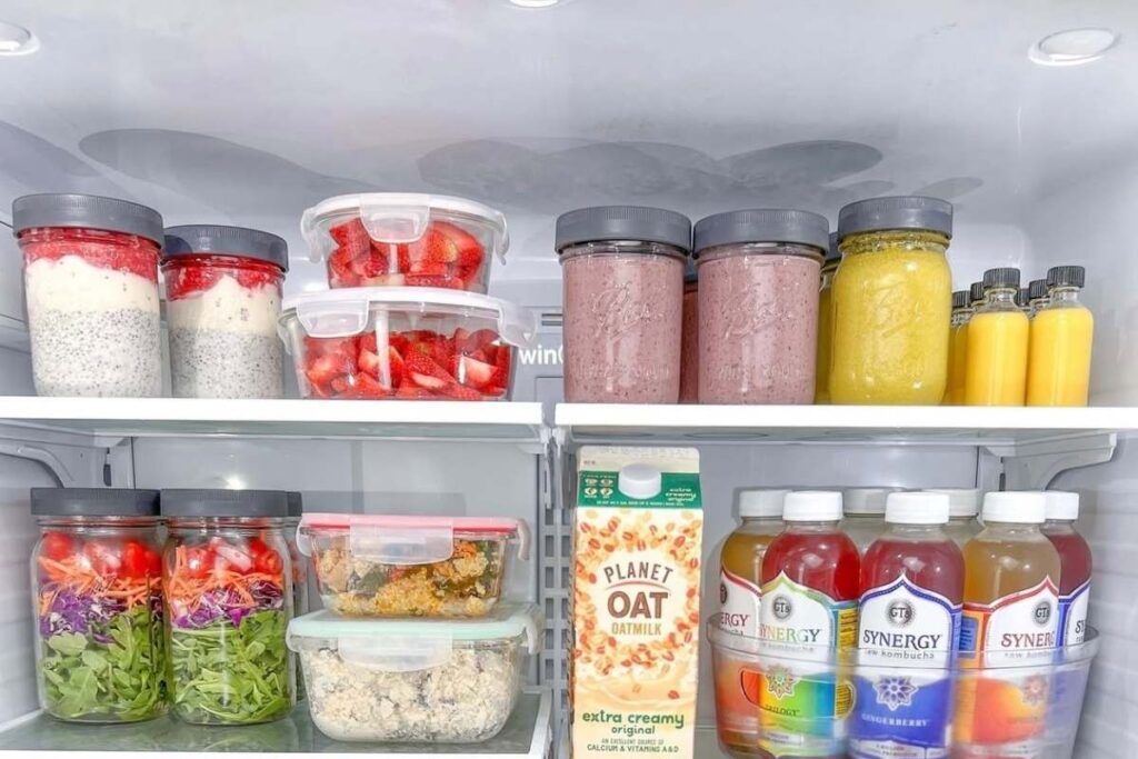 Top 2 Fridge Shelves in a Fridge 