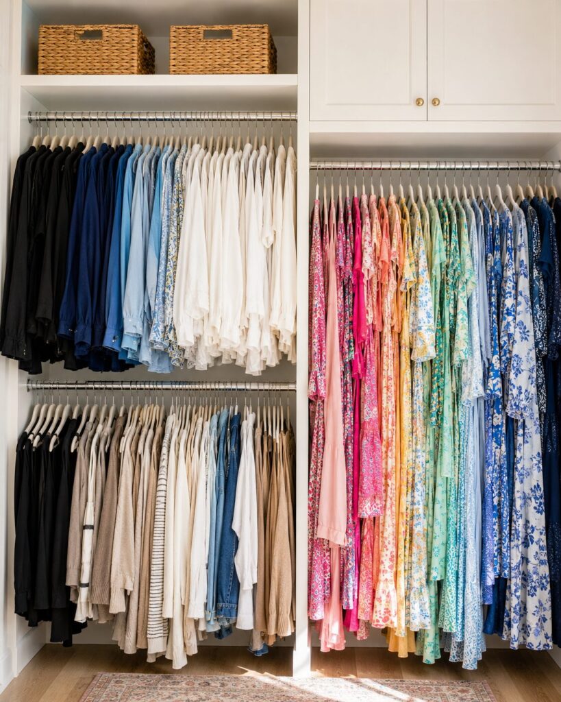 Color Coded Closet