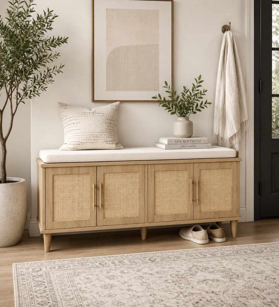 Entryway Shoe Storage bench 