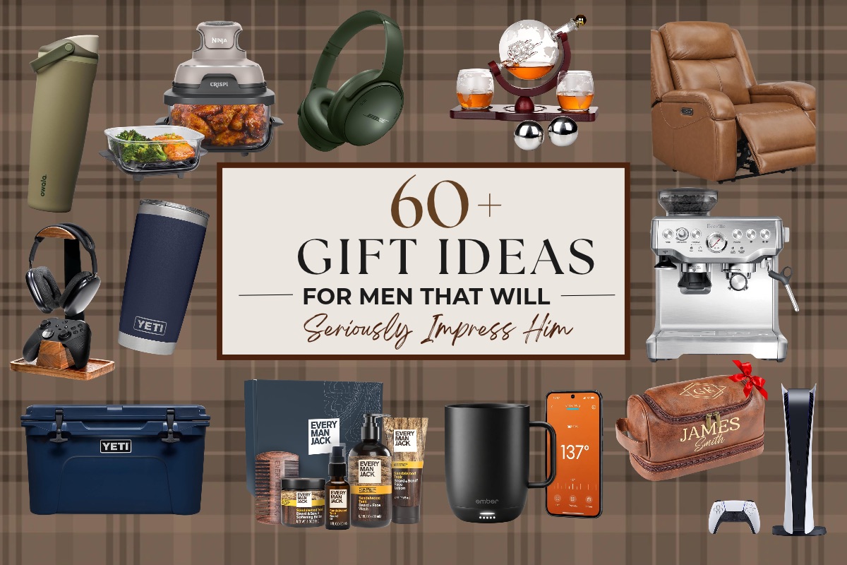 60+ GIFT Ideas For Men That Will Seriously Impress Him